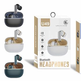 Ecobox Słuchawki bluetooth douszne TWS czarny U49