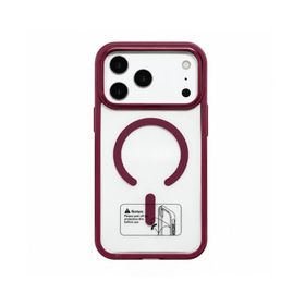 Teltech nakładka MagSafe Color Clear case do iPhone 17 Pro / 18 Pro ciemna wiśnia