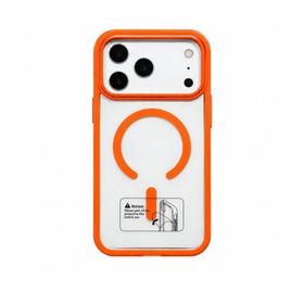 Teltech nakładka MagSafe Color Clear case do iPhone 17 Pro / 18 Pro pomarańczowy