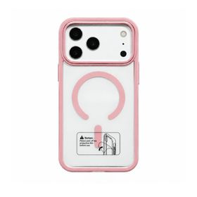 Teltech nakładka MagSafe Color Clear case do iPhone 16 jasnoróżowy
