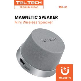 Teltech Magnetyczny głośnik MagSafe wodoodporny IPX6 srebrny 700mAh