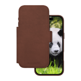 dbramante 1928 Lynge MS - skórzane etui do iPhone 17 Pro Max kompatybilne z MagSafe (dark tan)