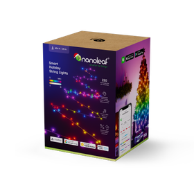 Nanoleaf String Light - inteligentne lampki choinkowe wewnętrzne/zewnętrzne 20m, 250 LED, technologia Matter (black)