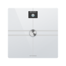 Withings Body Comp - waga z analizą masy ciała oraz pomiarem tętna. Wyrób medyczny (white)