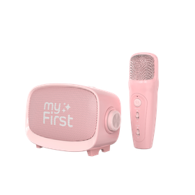 myFirst Voice 2 - zestaw do karaoke dla dzieci - mikrofon i głośnik bezprzewodowy z efektami modyfikacji dźwięku (pink)