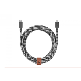 Native Union Belt Cable XL - kabel USB-C - lightning, 3 m (zebra)