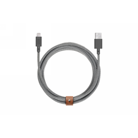 Native Union Belt Cable XL - kabel USB-A - lightning, 3 m (zebra)