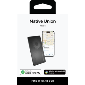 Native Union Findit Card V2 - karta lokalizująca portfel kompatybilna z Apple Find My i Google Find Hub (black)