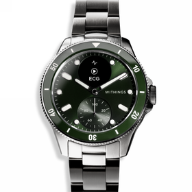 Withings Scanwatch Nova - zegarek z funkcją EKG, pomiarem pulsu, SPO2 i temperatury oraz mierzeniem aktywności fizycznej i snu (42mm, green)