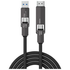 Kabel 4smarts ComboCord USB4 HDMI 240W 1.5m czarny