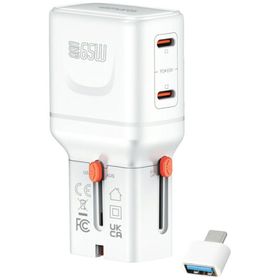 Ładowarka podróżna 4smarts World Travel Adapter Nomad Pocket 65W biały