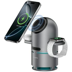Stacja ładująca 4smarts ChargeBot Sound Qi2 szary