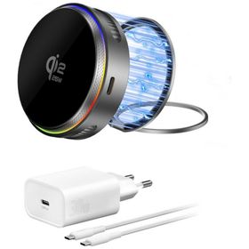 Ładowarka indukcyjna 4smarts 25W Qi2 25 MagSafe RGB szary