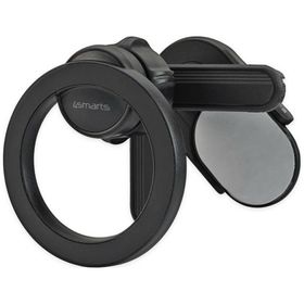 Uniwersalny uchwyt na telefon 4smarts MagSafe do monitora i auta czarny