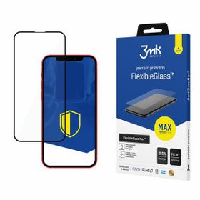 Szkło hybrydowe z wzmocnionymi           krawędziami 3MK FlexibleGlass Max do Apple iPhone 13/13 Pro czarny