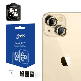 Ochrona na obiektyw aparatu 3MK Lens     Protection Pro do Apple iPhone 14 6,1" złoty/gold