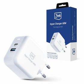 3MK Hyper Charger 68W 1xUSB+1xUSB-Cładowarka sieciowa GaN PD+QC