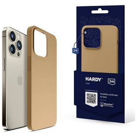 3MK Hardy Case iPhone 15 Pro 6.1" ciemnozłoty/dark gold MagSafe