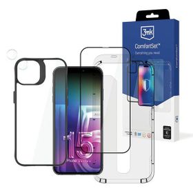 3MK Comfort Set 4in1 iPhone 15 Plus 6.7"Zestaw akcesoriów ochronnych 4w1