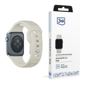 3MK Silicone Watch Strap beżowy/beigedla Apple Watch 42/44/45/49mm