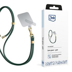 3MK EasyClip Dark Green (gold)smycz do telefonu