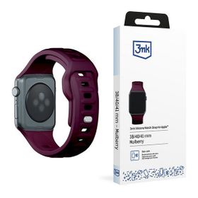 3MK Silicone Watch Strap ciemnofioletowy/mulberry dla Apple Watch 38/40/41mm
