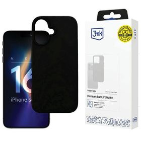 Etui 3MK Silicone Case do Apple iPhone   16 Plus czarny