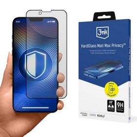 Szkło hartowane 3MK HardGlass Matt Max   Privacy do Apple iPhone 13 mini