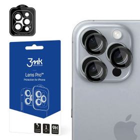 Ochrona na obiektyw aparatu 3MK Lens     Protection Pro do Apple iPhone 16 Pro/ 16 Pro Max Black