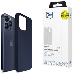 Etui 3MK Silicone Case do Apple iPhone   16 Pro Max granatowy