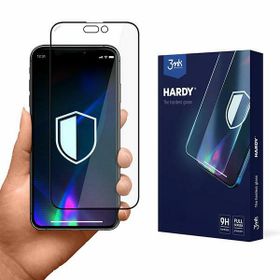 3MK Hardy iPhone 14 / 13 / 13 Pro 6,1"utwardzone chemicznie szkło czarny/black