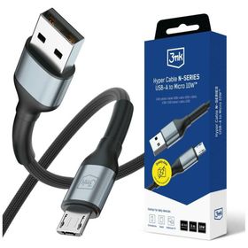 Kabel 3MK Hyper Cable N-SERIES USB-A do MicroUSB QC 3.0 5V/2A 10W czarny