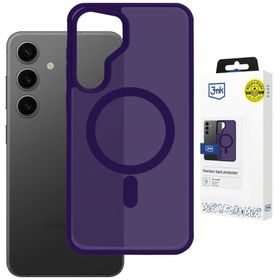 Etui 3MK Smoke MagCase do Samsung Galaxy S25 fioletowy