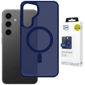 Etui 3MK Smoke MagCase do Samsung Galaxy S25 niebieski