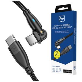 Kabel 3MK Hyper Cable N-SERIES USB-C do USB-C 1m 20V/5A 100W czarny