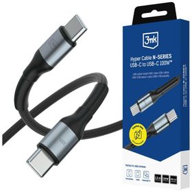Kabel 3MK Hyper Cable N-SERIES USB-C do USB-C 1,5m 20V/5A 100W czarny