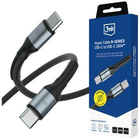 Kabel 3MK Hyper Cable N-SERIES USB-C do USB-C 3m 20V/5A 100W czarny