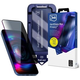 Szkło prywatyzujące 3MK HardGlass Max Privacy z aplikatorem do Samsung Galaxy A57 czarny