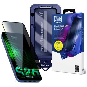 Szkło hartowane 3MK HardGlass Max z aplikatorem do Samsung Galaxy S26 Ultra czarny