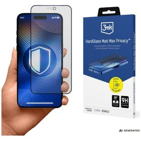 Szkło hartowane 3MK HardGlass Matt Max Privacy do Apple iPhone 18 Pro Max