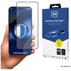 Szkło hartowane 3MK HardGlass Matt Max do Apple iPhone 18 Pro Max czarny