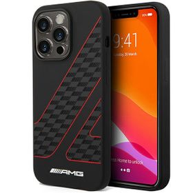 AMG AMHMP14X2SCFR iPhone 14 Pro Max 6,7"czarny/black hardcase Checkered Flag Pattern MagSafe