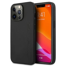 AMG AMHCP13LDOLBK iPhone 13 Pro / 136,1" czarny/black hardcase Leather Hot Stamped