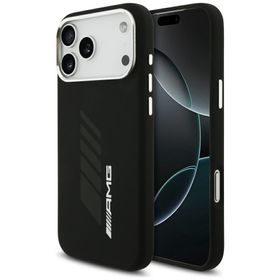 Etui AMG Silicone Oversize Rhombs        MagSafe do iPhone 17 Pro Max czarny