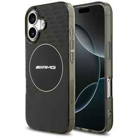 Etui AMG Double Layer Transparent Smocked MagSafe do iPhone 17 czarny