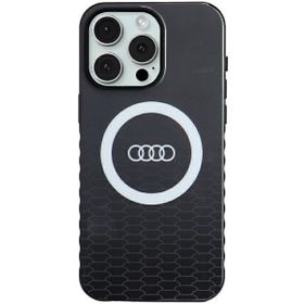 Audi IML Big Logo MagSafe Case iPhone 15Pro Max 6.7" czarny/black hardcase AU-IMLMIP15PM-Q5/D2-BK