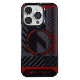 Audi IML Sport MagSafe Case iPhone 14 Pro Max 6.7" czarny/black hardcase AU-IMLMIP14PM-RSQ/D2-BK