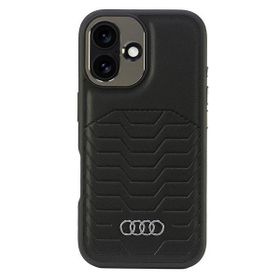 Audi Synthetic Leather MagSafe iPhone 16Plus 6.7" czarny/black hardcase AU-TPUPCMIP16M-GT/D3-BK