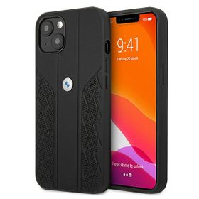 Etui BMW BMHCP13SRSPPK iPhone 13 mini5,4" czarny/black hardcase Leather Curve Perforate