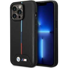Etui BMW BMHCP14L22PVTK iPhone 14 Pro6,1" czarny/black Quilted Tricolor